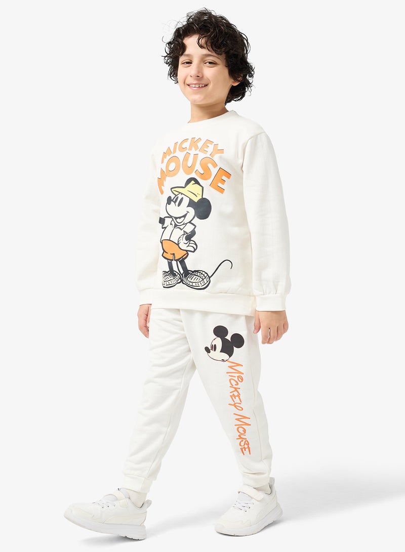 Disney Kids Mickey Mouse Sweatshirt And Sweatpants - Image 5